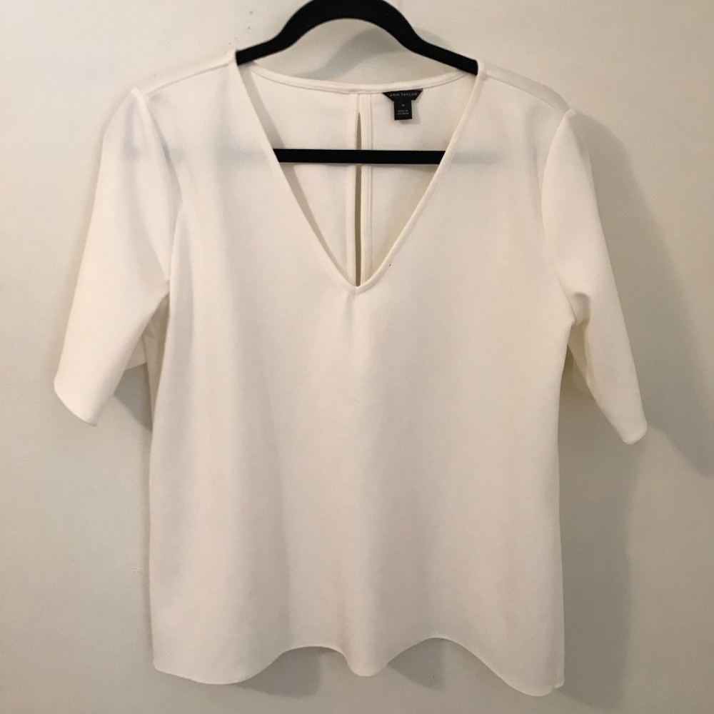 Ann Taylor White Blouse